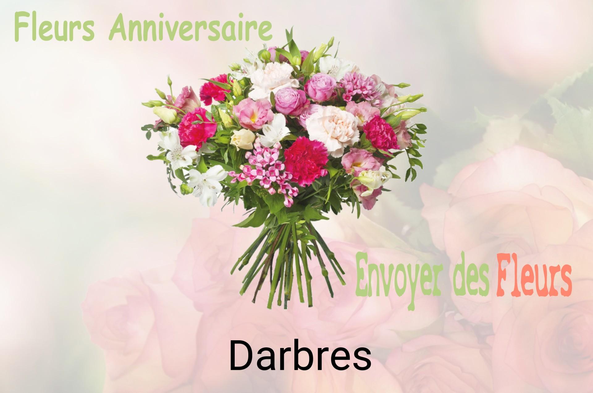 Bouquet de fleurs d’anniversaire livré à Darbres