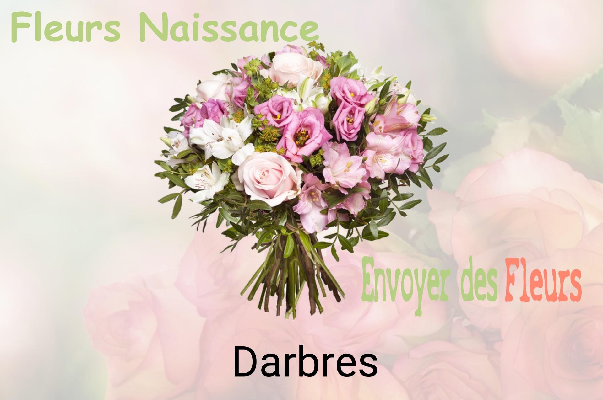 Bouquet de fleurs de naissance livré à Darbres